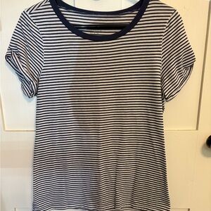 Classic Striped Navy and White Women's Top